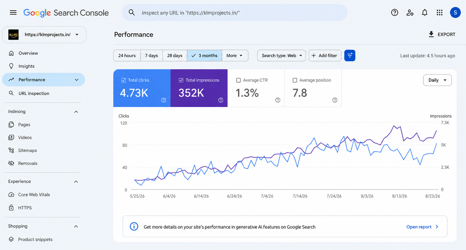KLM Infra Projects SEO Project